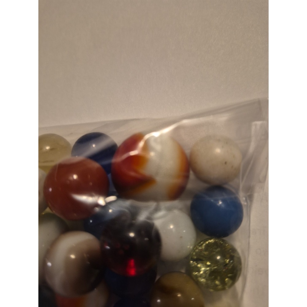 Unbranded Vintage Marble Lot #2. 6.7 Ounces Mixed Colors Mixed Lot - Picture 3 of 8